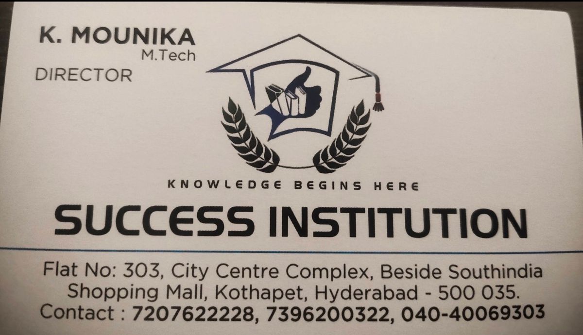 SUCCESS INSTITUTION image 1
